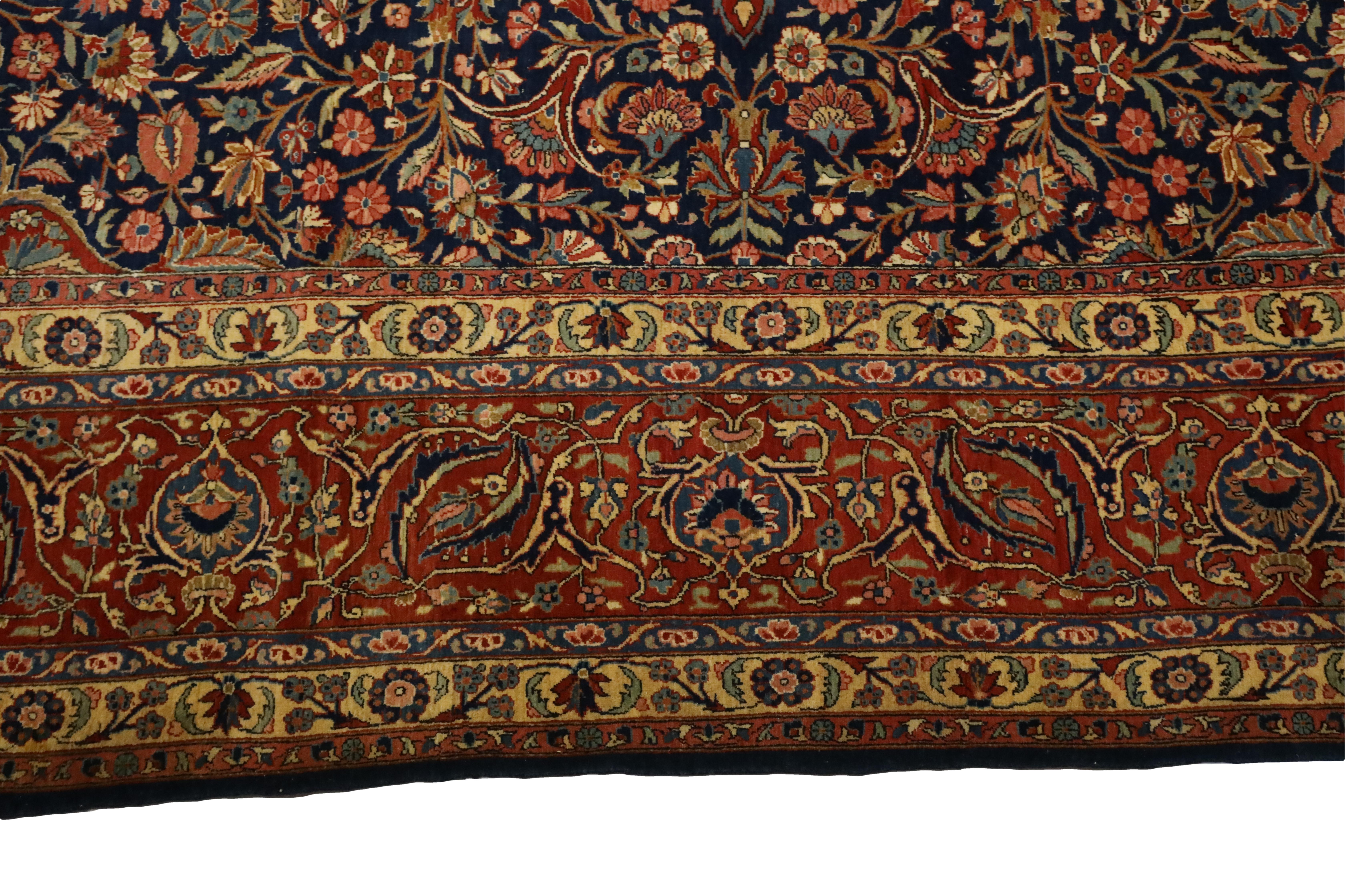 Antiker Kashan-Teppich - 10'1