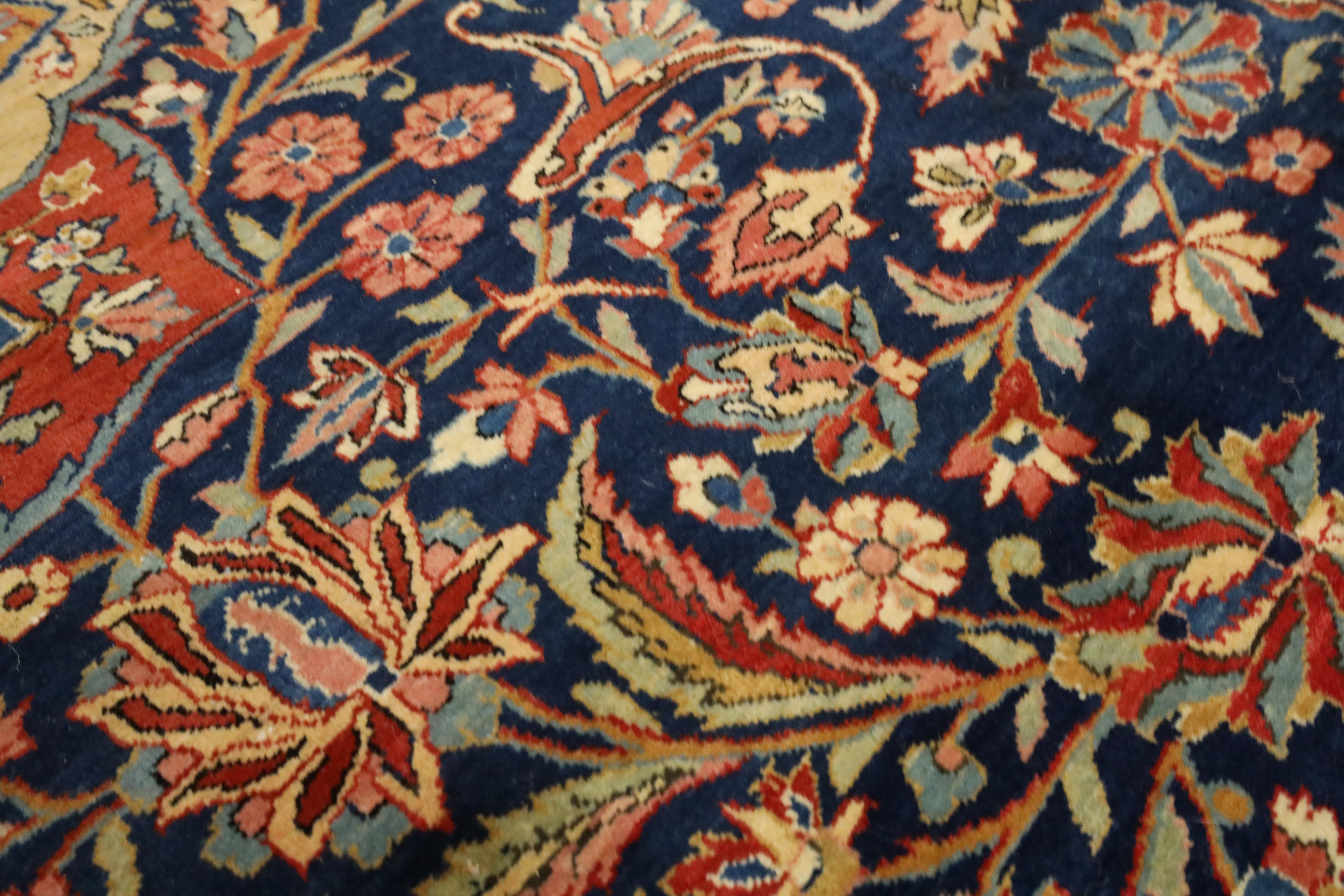 Antiker Kashan-Teppich - 10'1