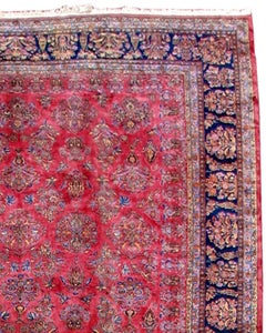 Large Antique Persian Kashan Carpet, c. 1930