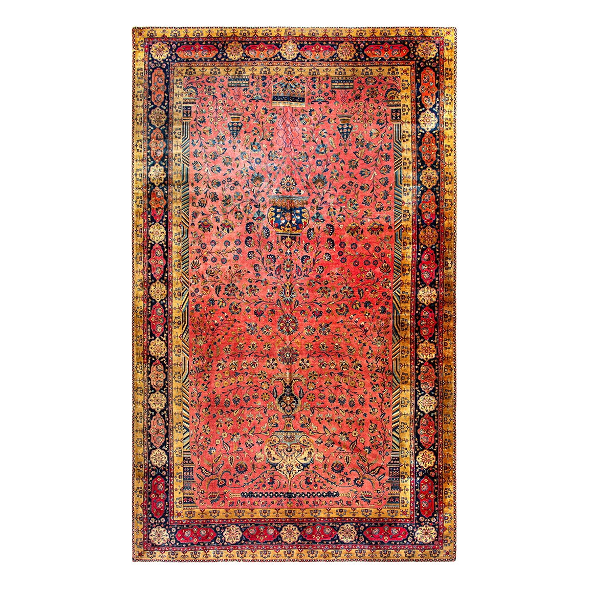 Kashan Manchester wool 10' 3"x 16' 8" For Sale