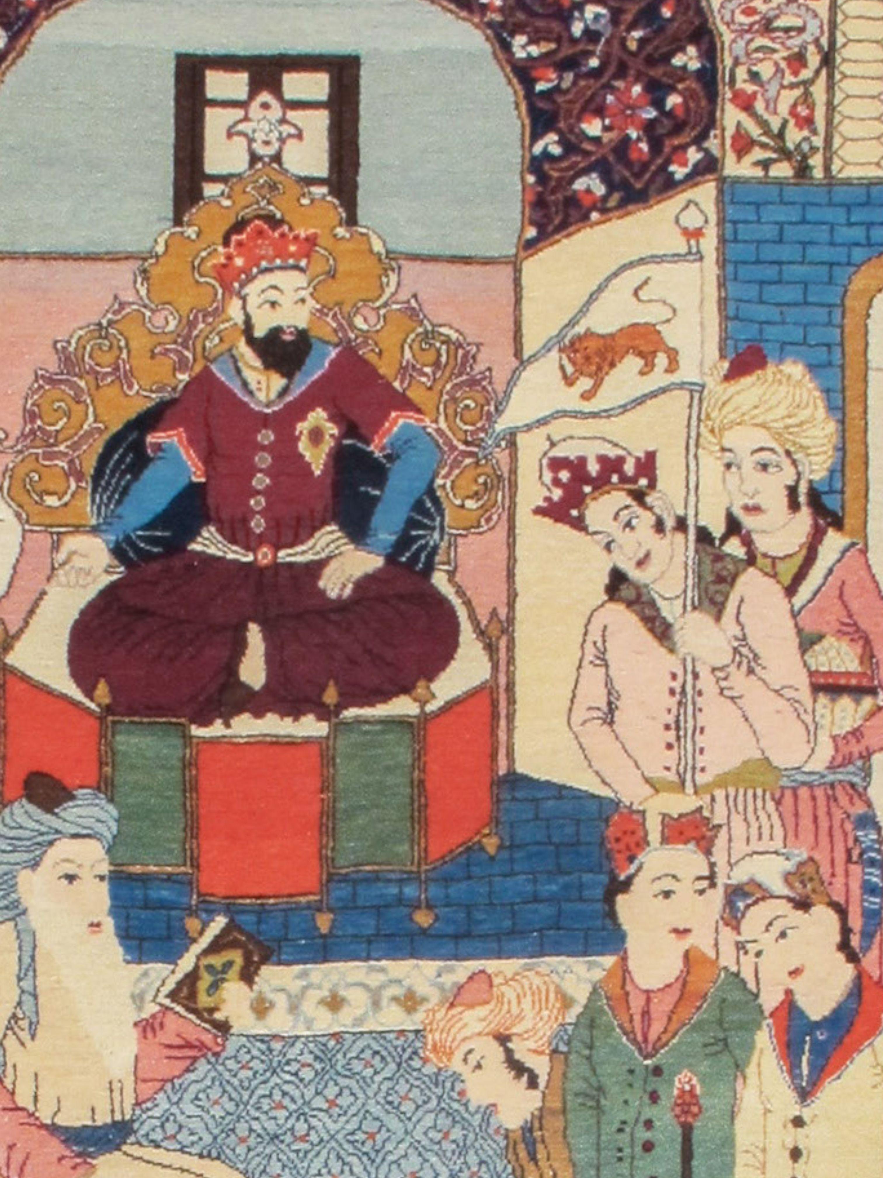 Kashan Bildteppich, um 1960

Zusätzliche Informationen:
Abmessungen: 4'5