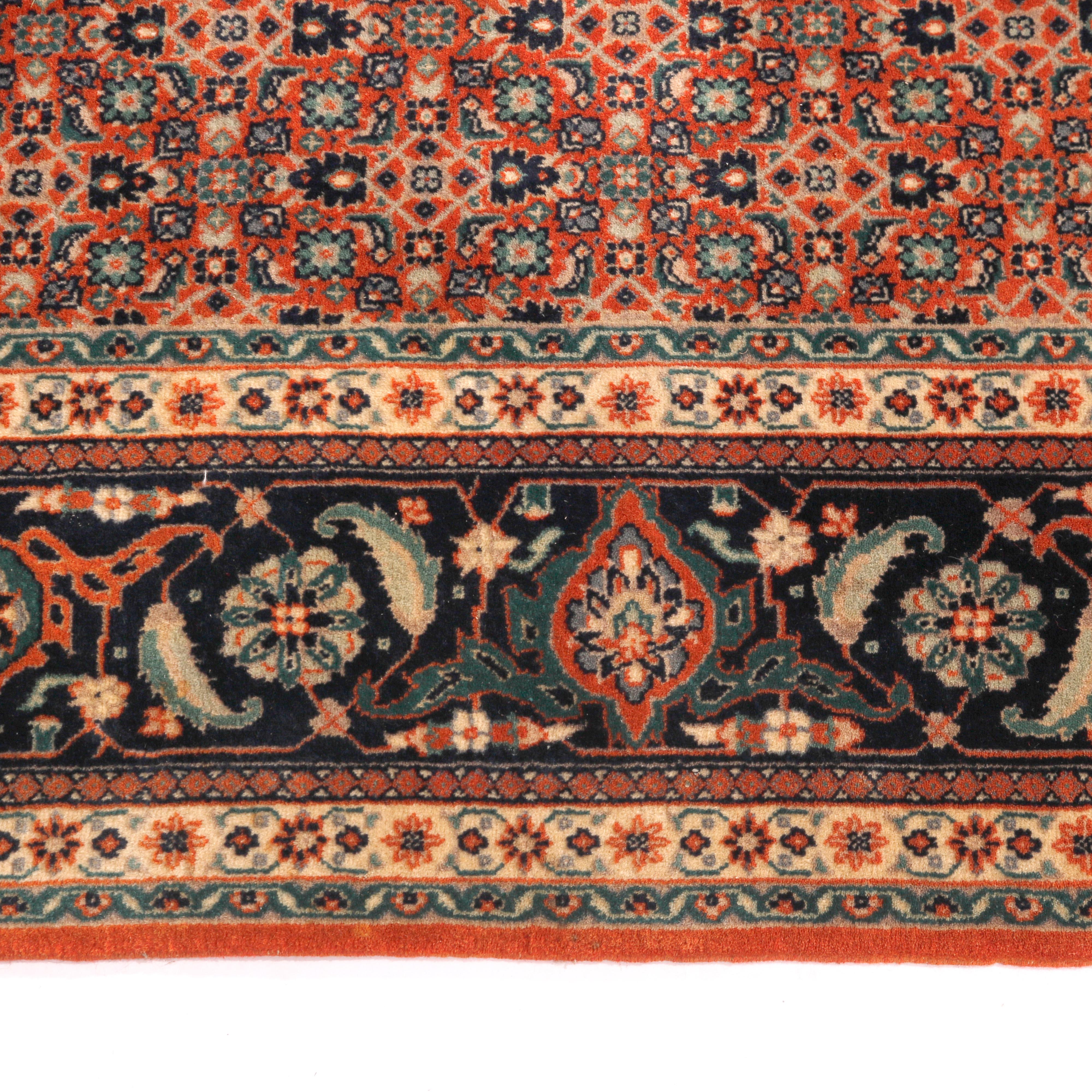 Kashan Room Size Oriental Wool Rug circa 1950 For Sale 5