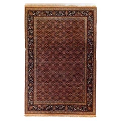 Kashan-Teppich aus orientalischer Wolle in Zimmergröße, um 1950