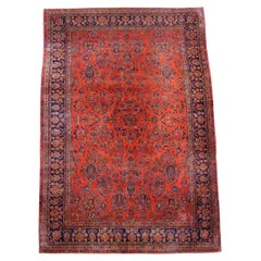 Antique Kashan Rug, Early 20th Century
