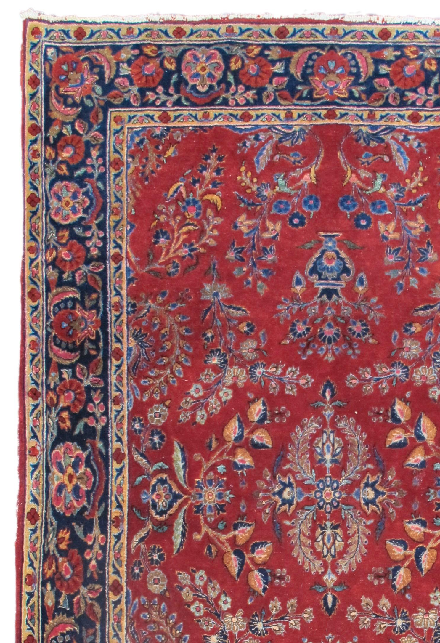 Kashan rug. Measures: 4'2