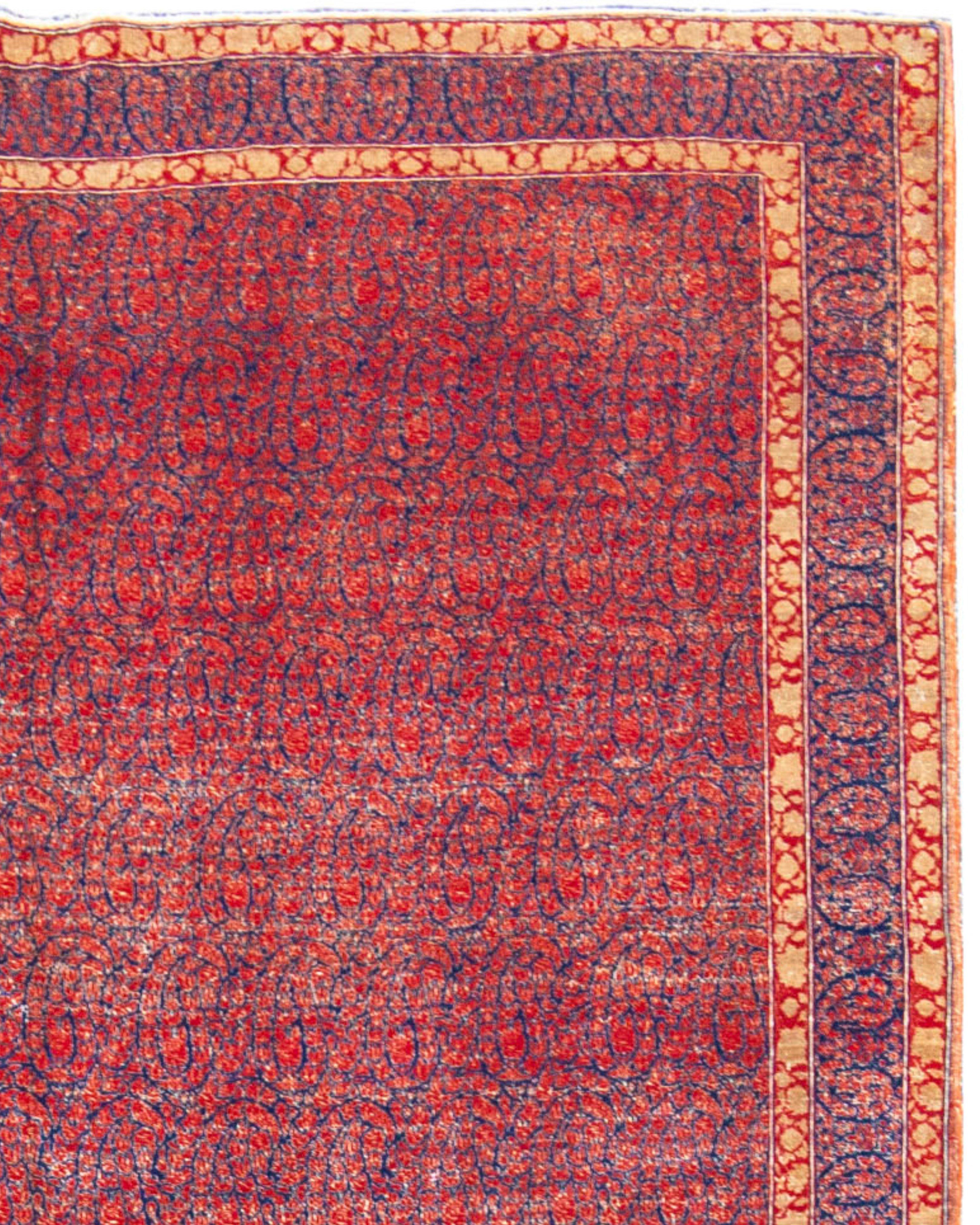 Persischer Kashan-Teppich in Zimmergröße, spätes 19. Jahrhundert (Wolle) im Angebot