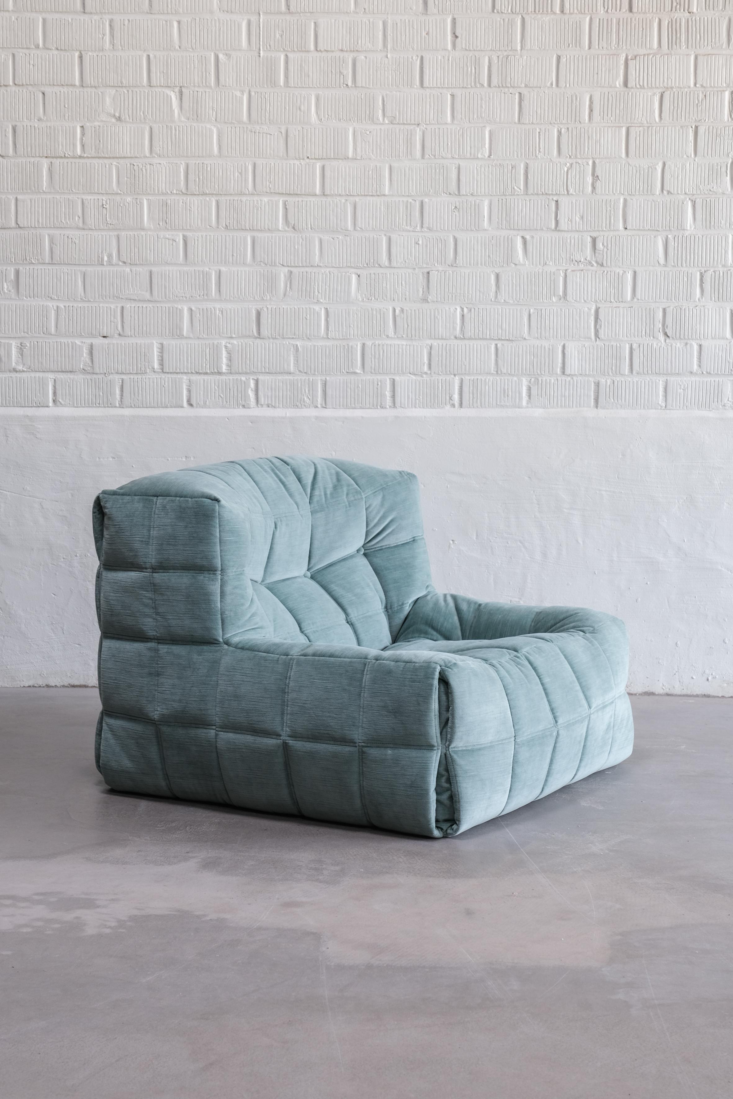 Kashima one seater sofa designed by Michel Ducaroy for Ligne Roset also known from togo and many more design he created.