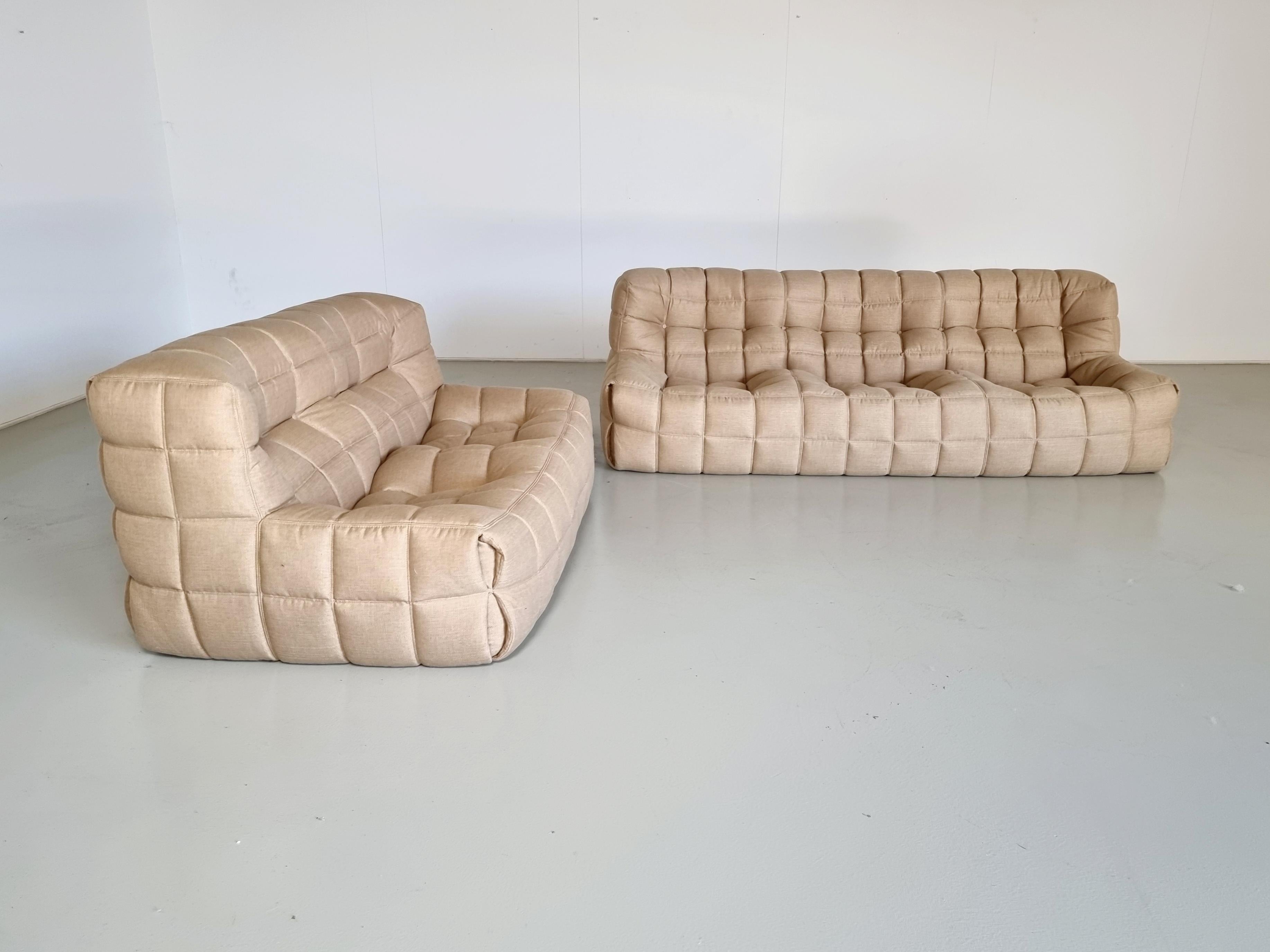Fabric Kashima 2-Seater Sofa by Michel Ducaroy for Ligne Roset, 1970s For Sale
