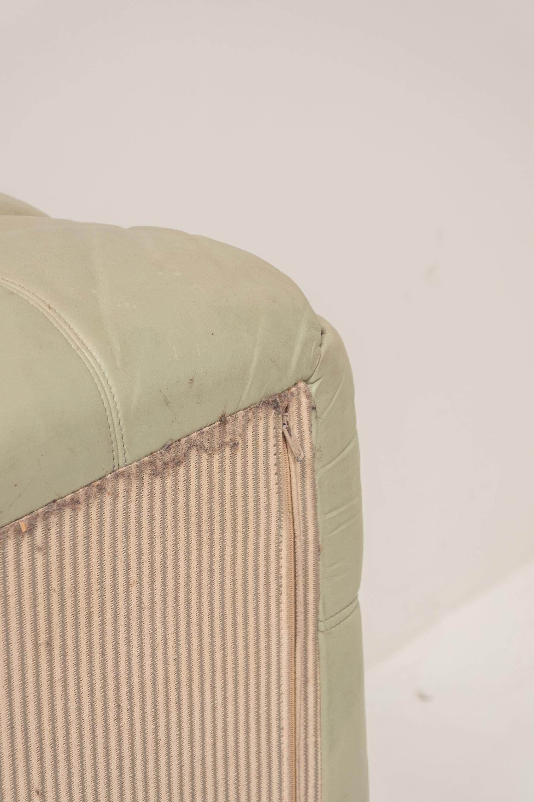 Divano a 2 posti Kashima di Michel Ducaroy per Ligne Roset, pelle originale, anni '70 in vendita 3