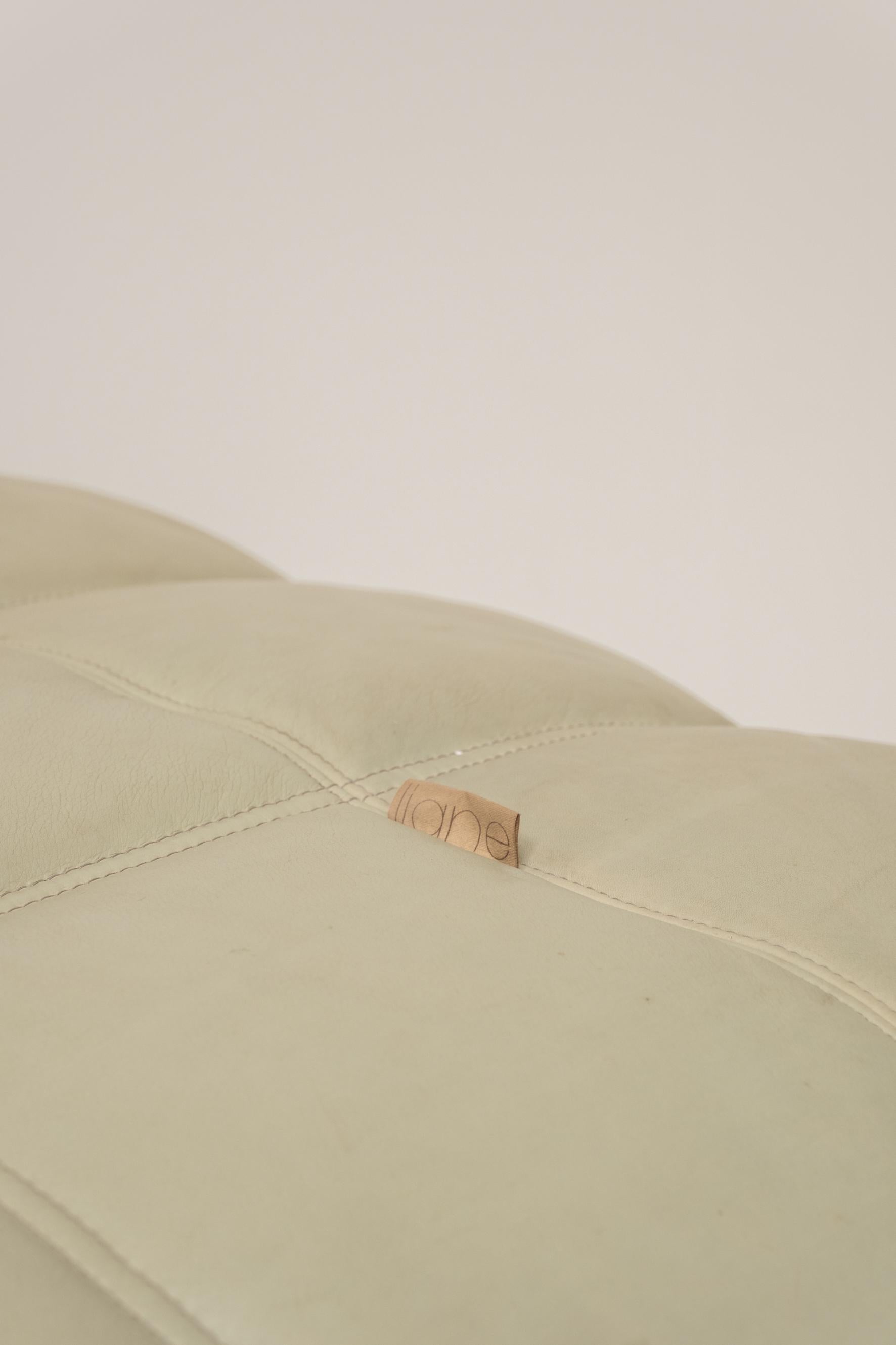 Divano a 2 posti Kashima di Michel Ducaroy per Ligne Roset, pelle originale, anni '70 in vendita 2