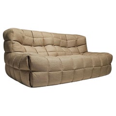 Kashima 2-Sitzer-Sofa aus Sandstoff von Michel Ducaroy für Ligne Roset, 1970er Jahre
