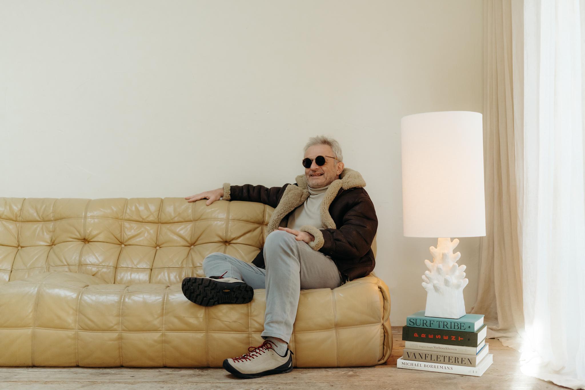 Kashima 3-Sitzer, beiges Leder von Michel Ducaroy für Ligne Roset im Angebot 10