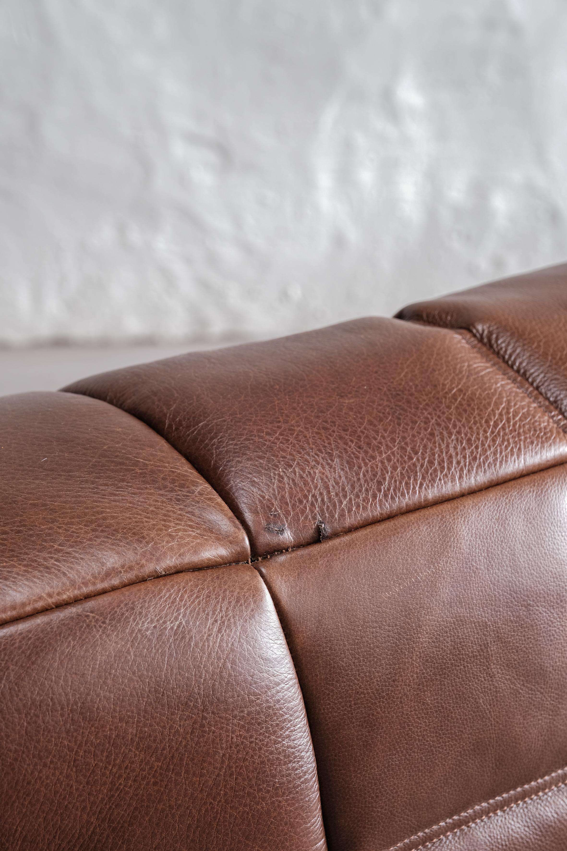 Canapé Kashima à 3 places en cuir conçu par Michel Ducaroy pour Ligne Roset, 1970 7