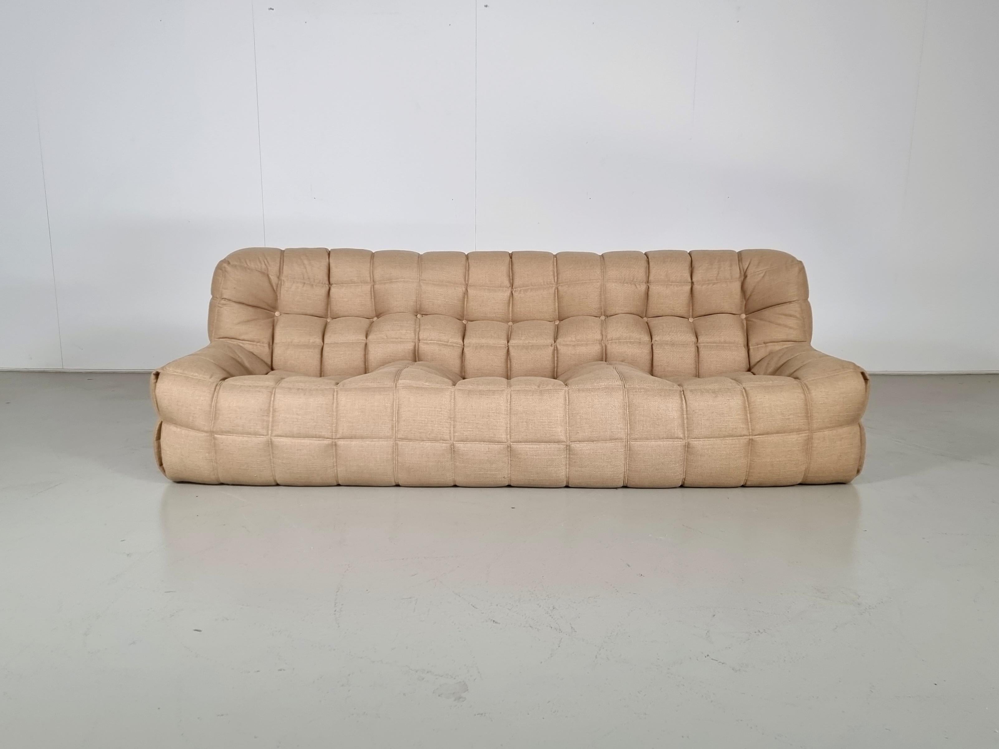 Mid-Century Modern Kashima 3-Seater Sofa by Michel Ducaroy for Ligne Roset, 1970s