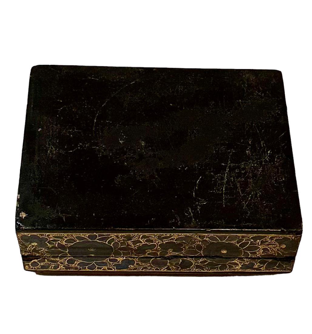 Kashmir Papier-Mâché Box For Sale 4