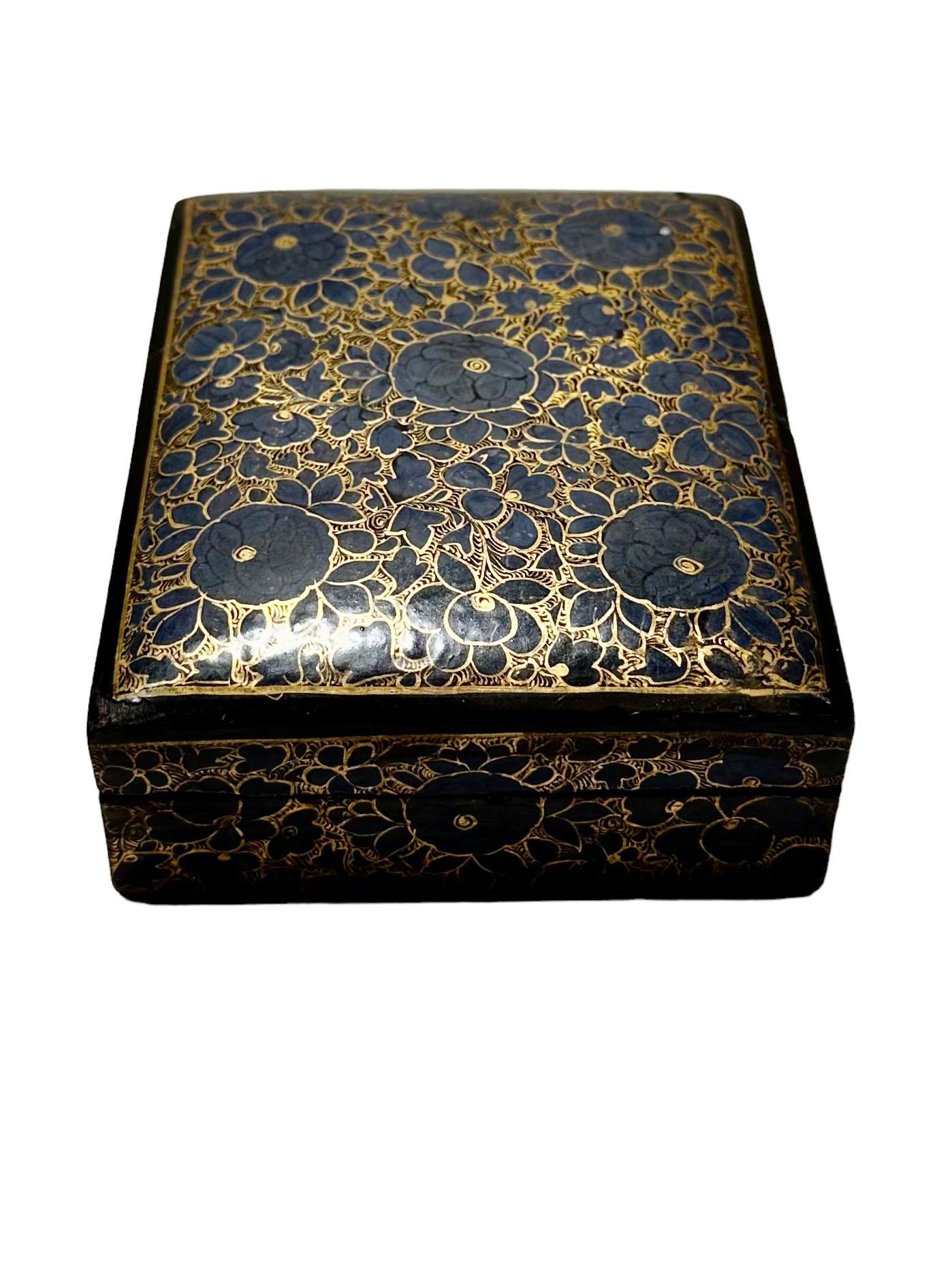 Kashmir Papier-Mâché Box For Sale 1