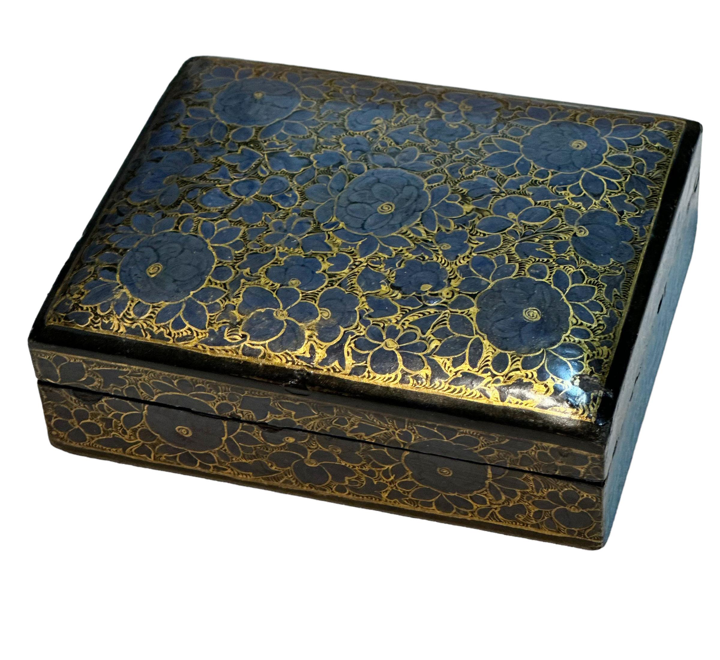 Kashmir Papier-Mâché Box For Sale 3