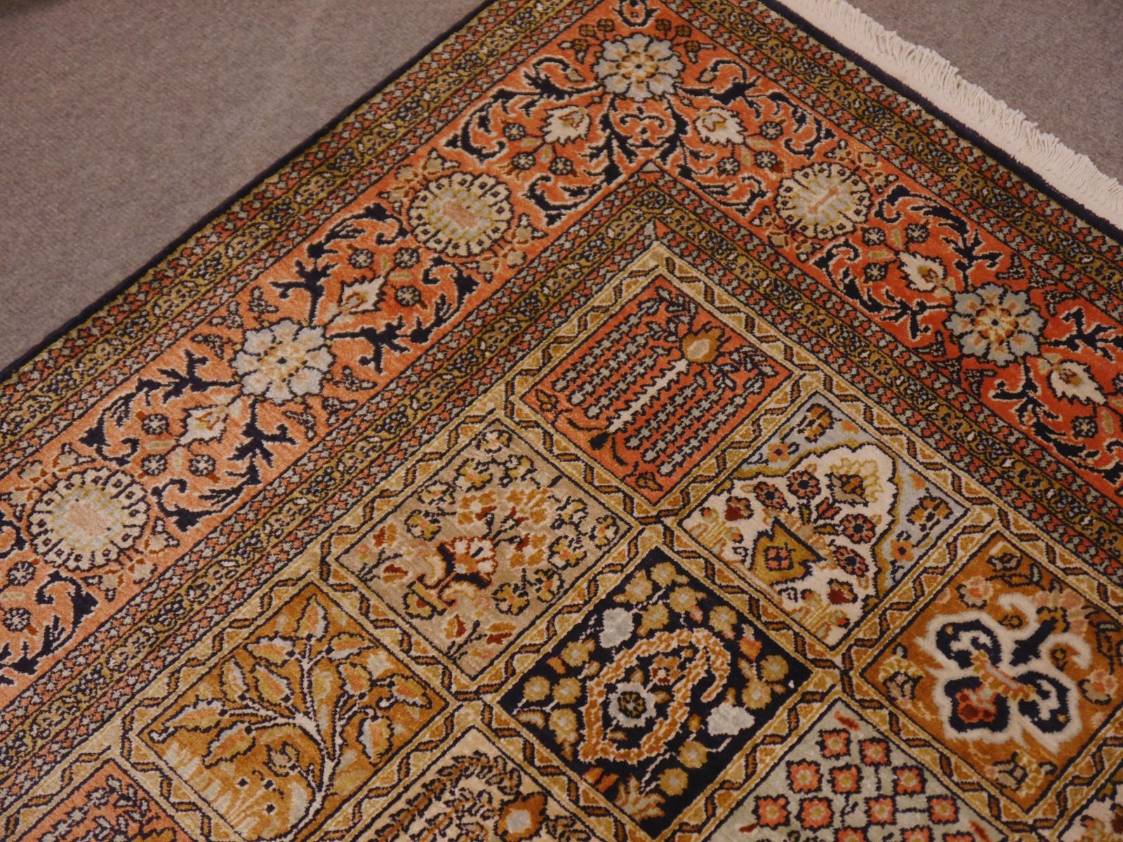 indian silk carpet