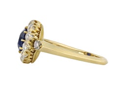 Kashmir sapphire and diamond coronet cluster, circa 1890