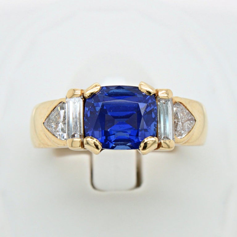 Kashmir Sapphire and Diamond Ring, Kern at 1stDibs