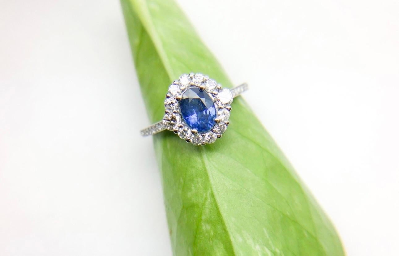 Stunning Kashmir sapphire ring made with 3 carats sapphire cornflower blue color and fine diamonds totalling 0.80 carats in 18KT gold.

Certificate of authenticity comes with purchase!

ABOUT US
We are a family-owned business. Our studio in located