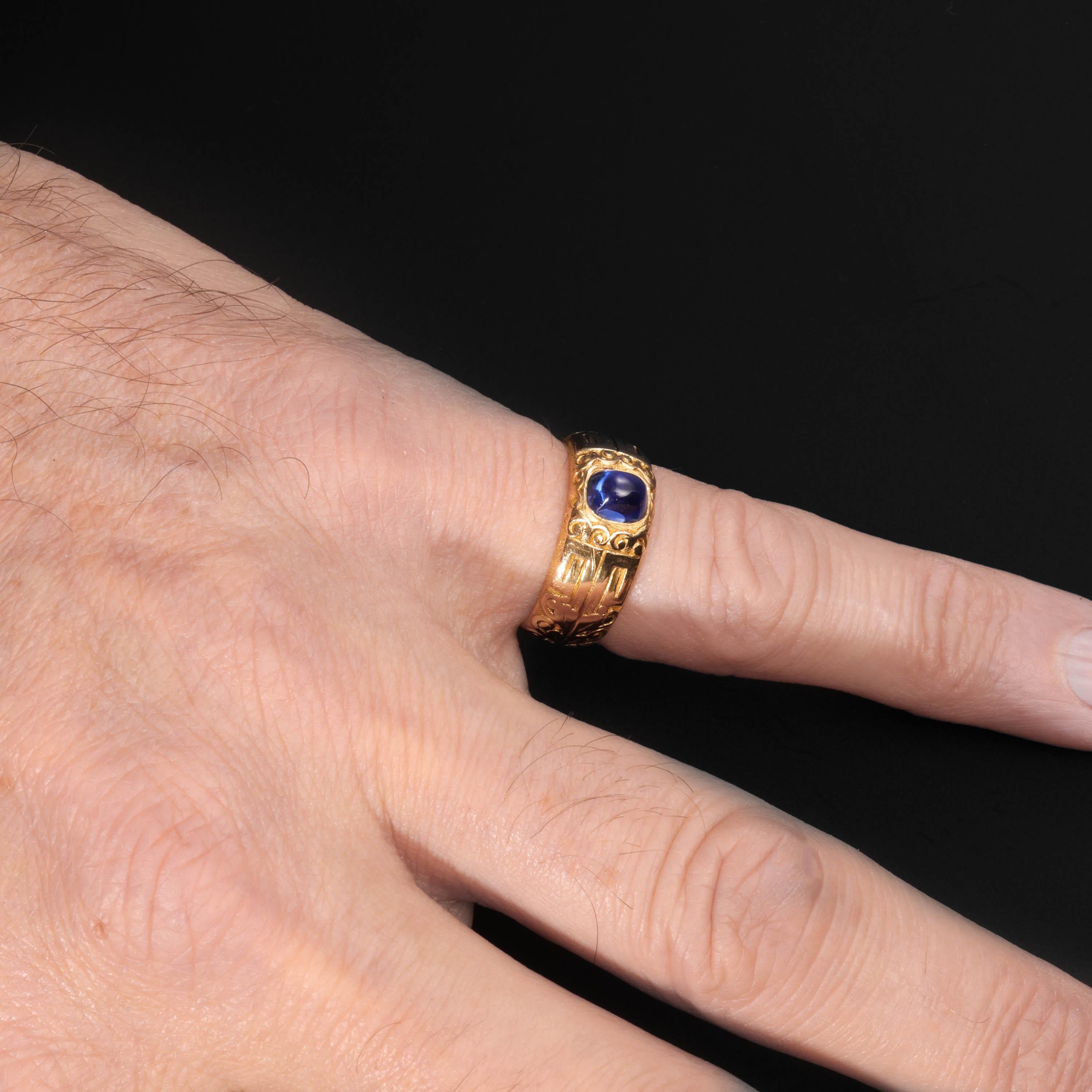 Tiffany & Co. Kashmir Sapphire Ring Edwardian AGL Certified Untreated 6