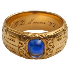 Tiffany & Co. Kashmir Sapphire Ring Edwardian AGL Certified Untreated