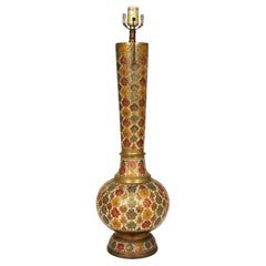 Kashmiri Brass and Polychrome Enamel, India, Early 1900s