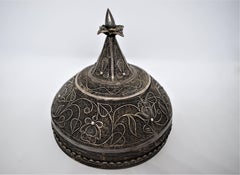 Kashmiri Silver Betel Nut Box, Khaas Daan, Late 19th Century