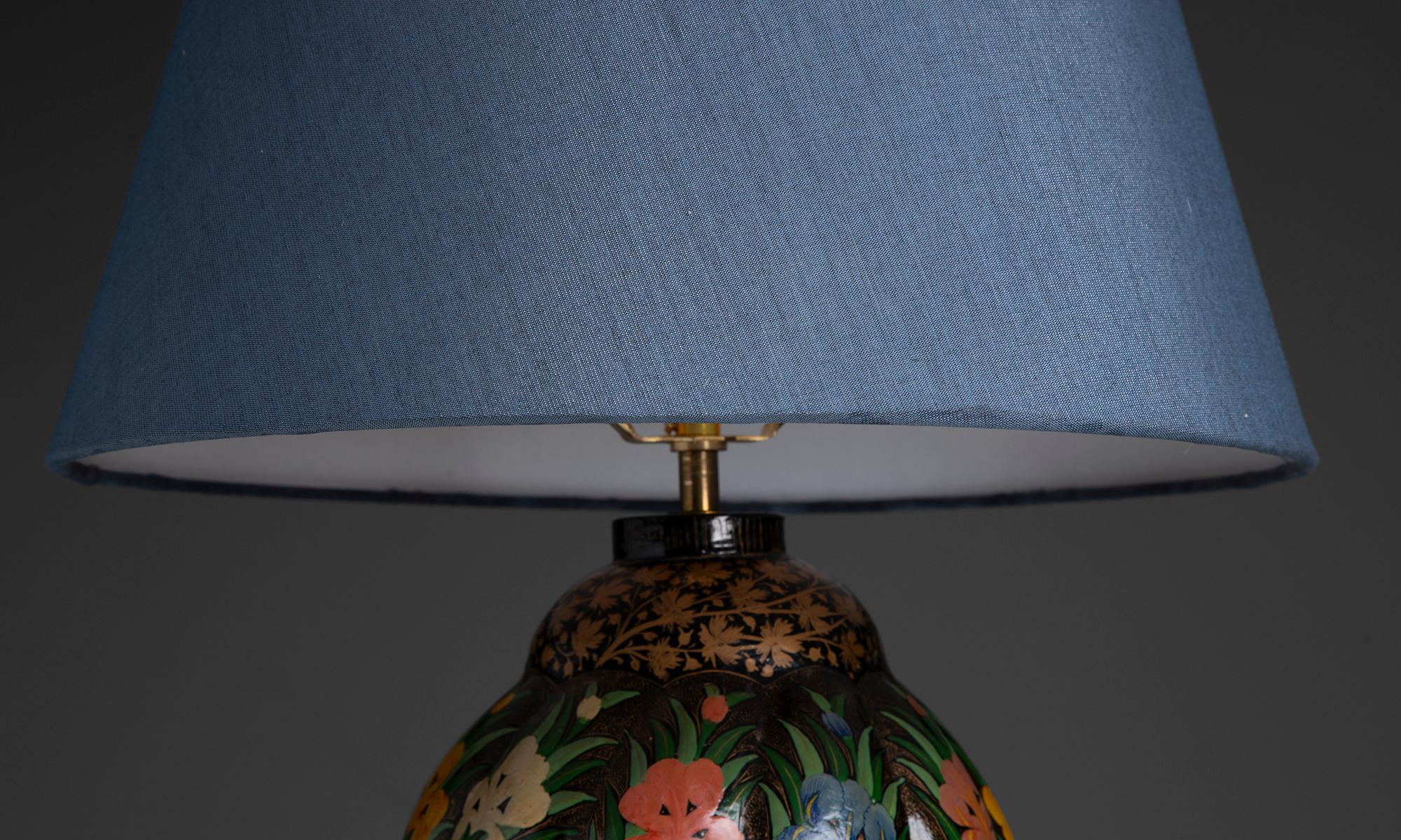 Indian Kashmiri Table Lamp, England circa 1920