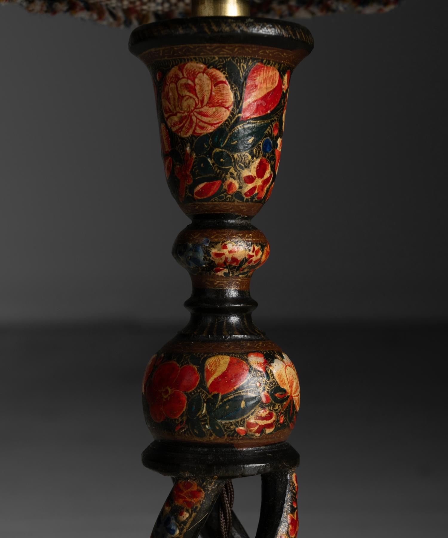 Indian Kashmiri Table Lamps, Kashmir circa 1890