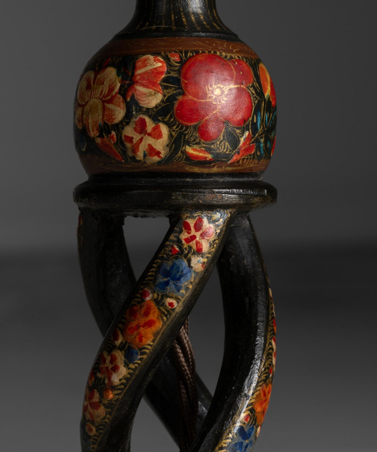 Kashmiri Table Lamps, Kashmir circa 1890 In Good Condition In Culver City, CA