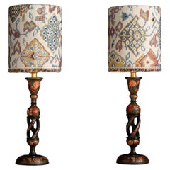 Kashmiri Table Lamps, Kashmir circa 1890