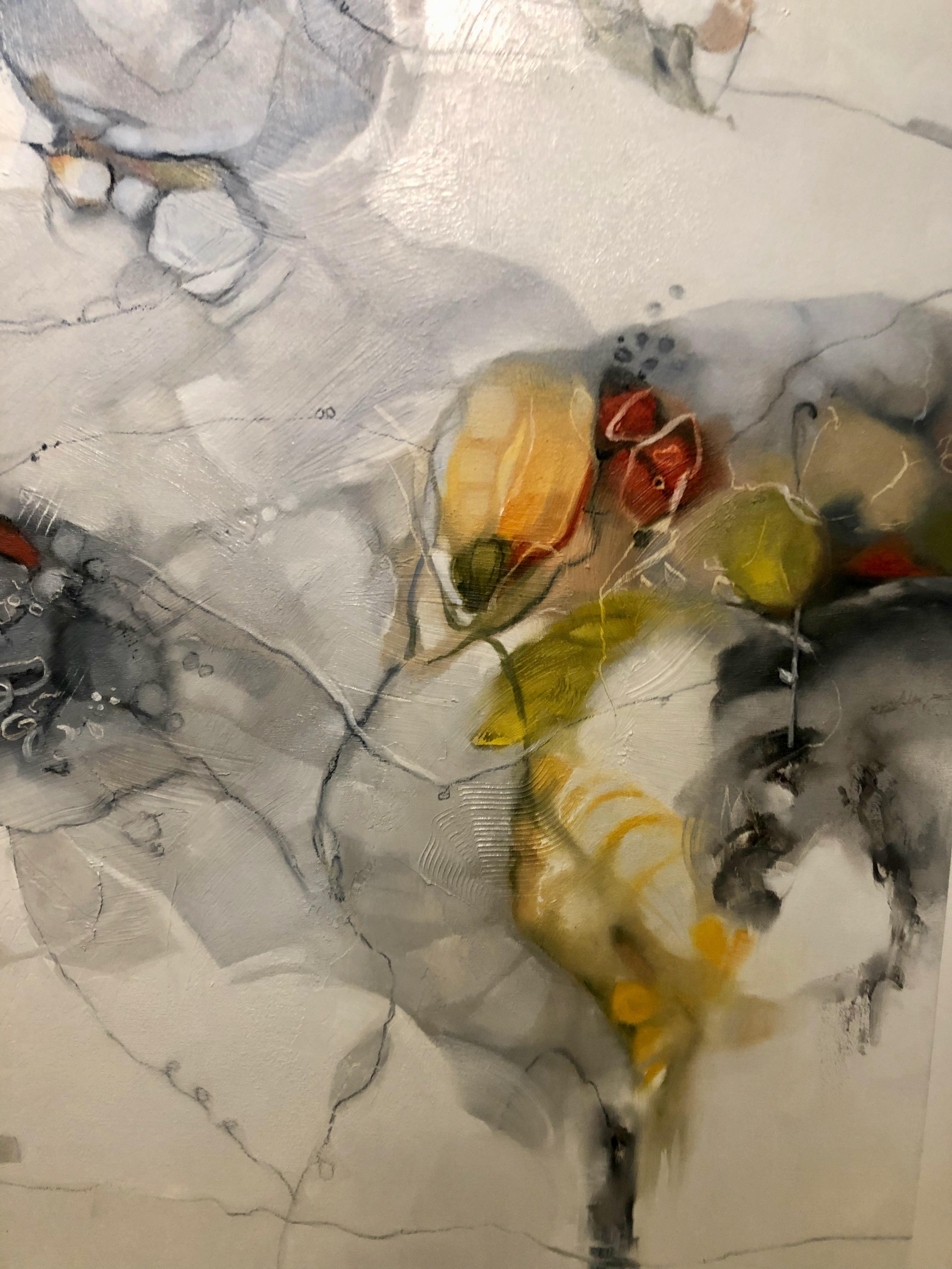 Unxpected Journey - Abstrait Painting par Kasia Bruniany