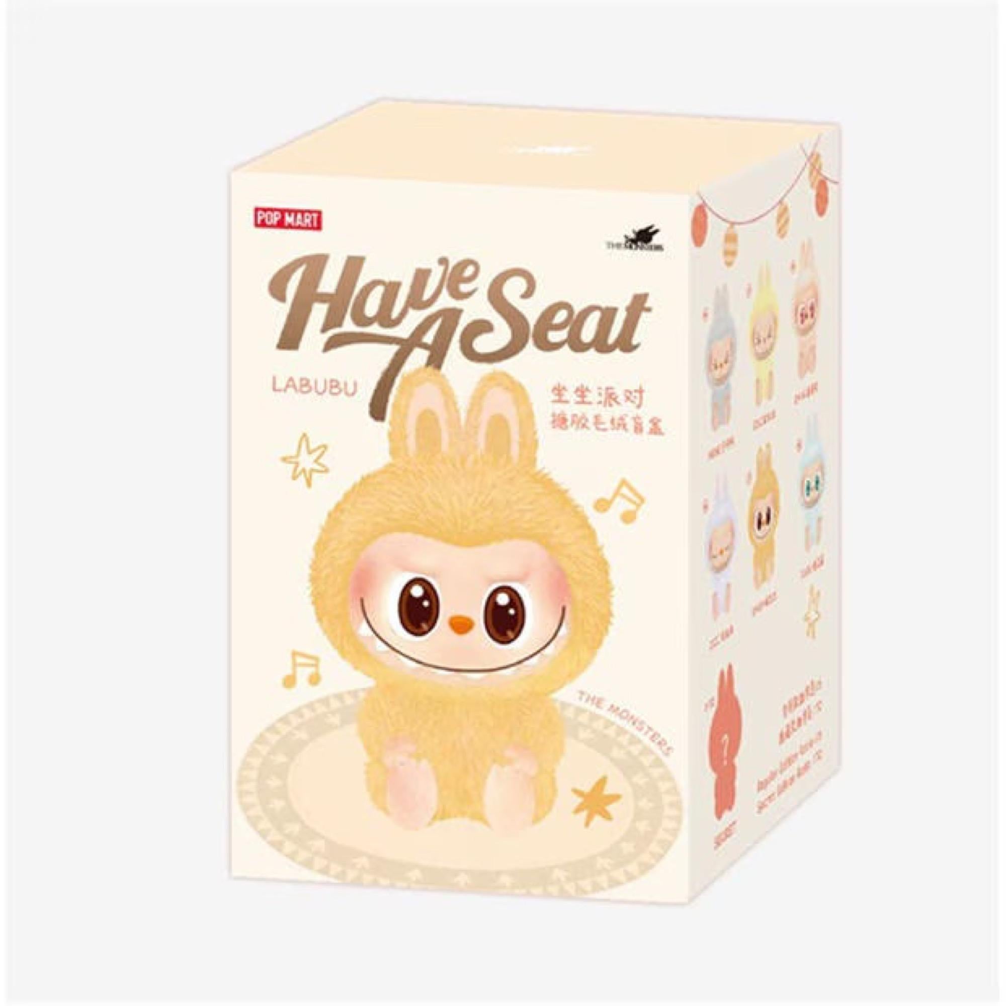 DUODUO, Have a Seat Serie - Vinyl Gesicht Blind Box Labubu (Grau), Figurative Sculpture, von Kasing Lung, Labubu