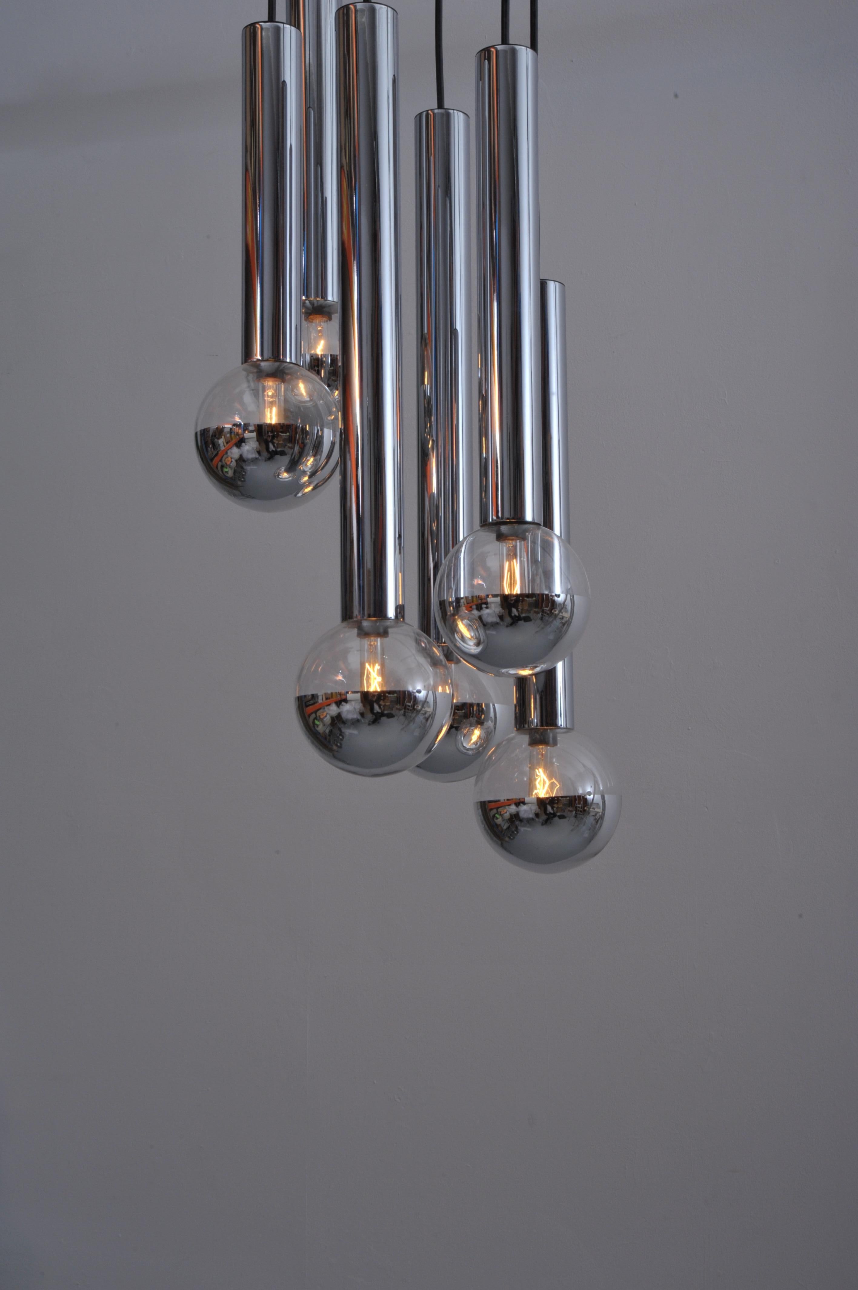 Lampada da soffitto Kaskade di Motoko Ishii per Staff (1970) In condizioni buone in vendita a Wiesbaden, DE