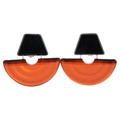 Kaso Orange Acryl-Ohrhänger