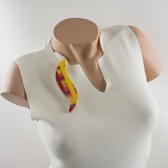 Kaso Multicolor Geometric Lucite Brooch