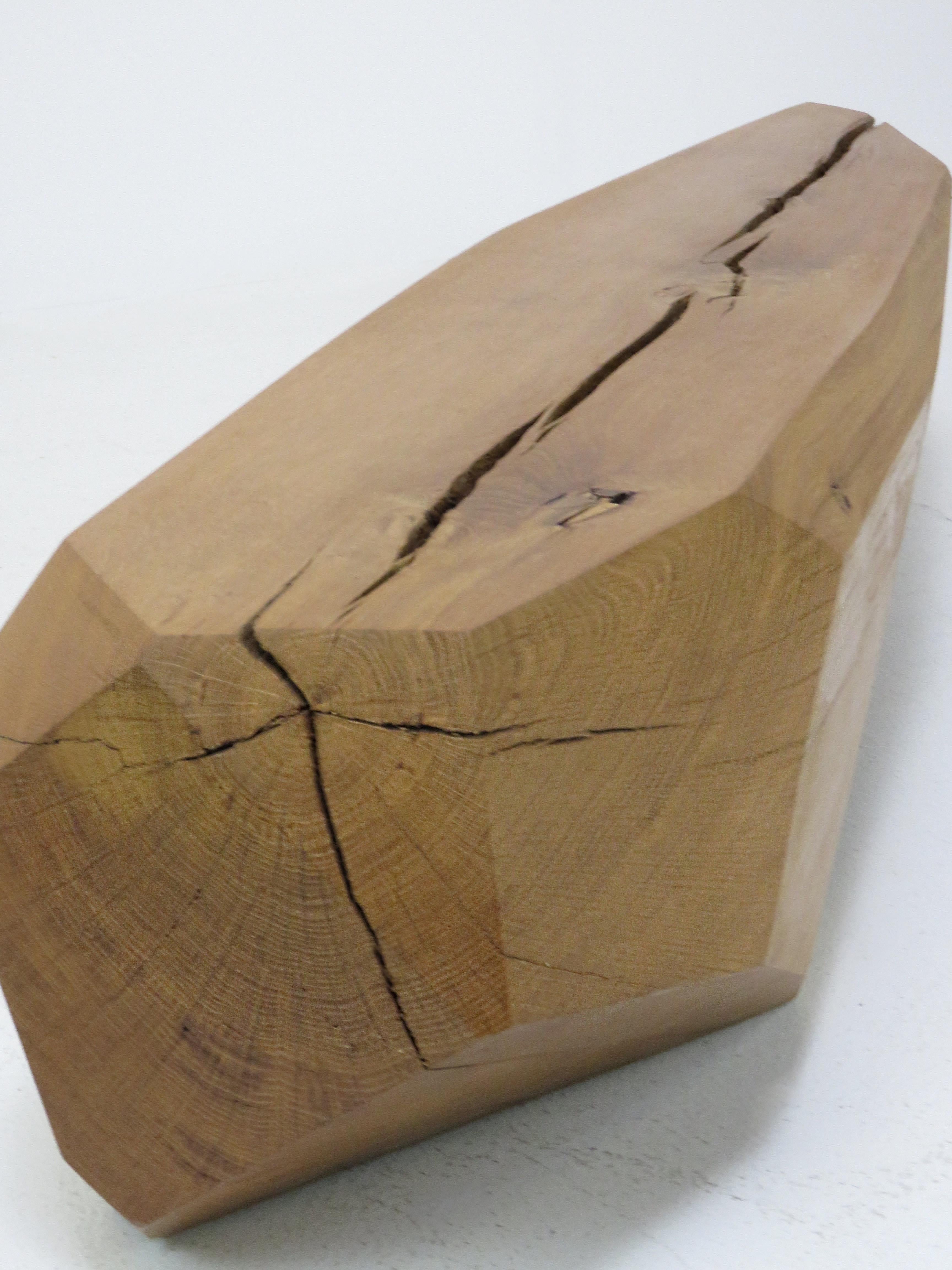 Kaspar Hamacher ‘Gemstone’ Solid Oak Sculpture/ Table In Good Condition For Sale In San Francisco, CA