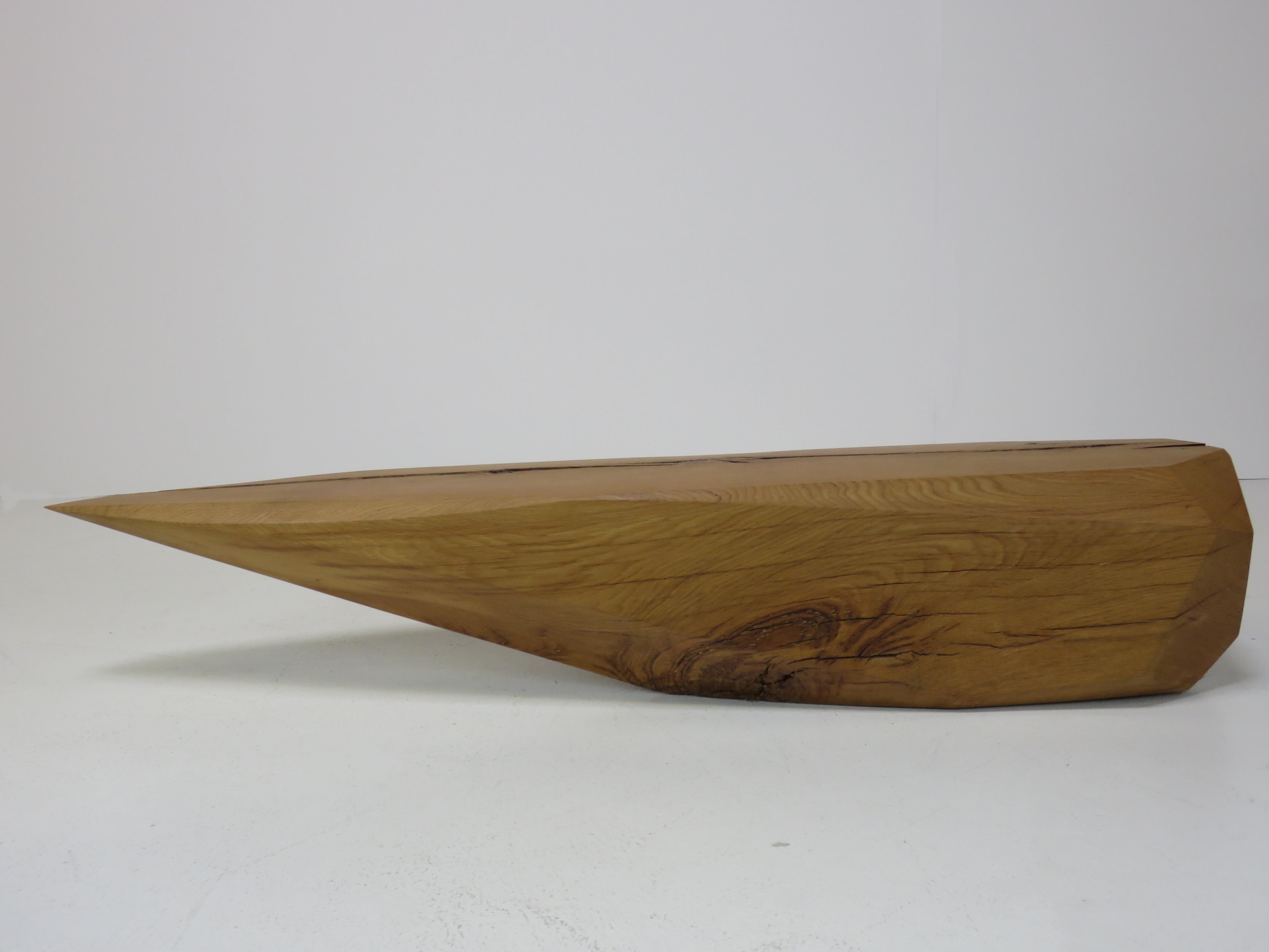 Contemporary Kaspar Hamacher ‘Gemstone’ Solid Oak Sculpture/ Table For Sale