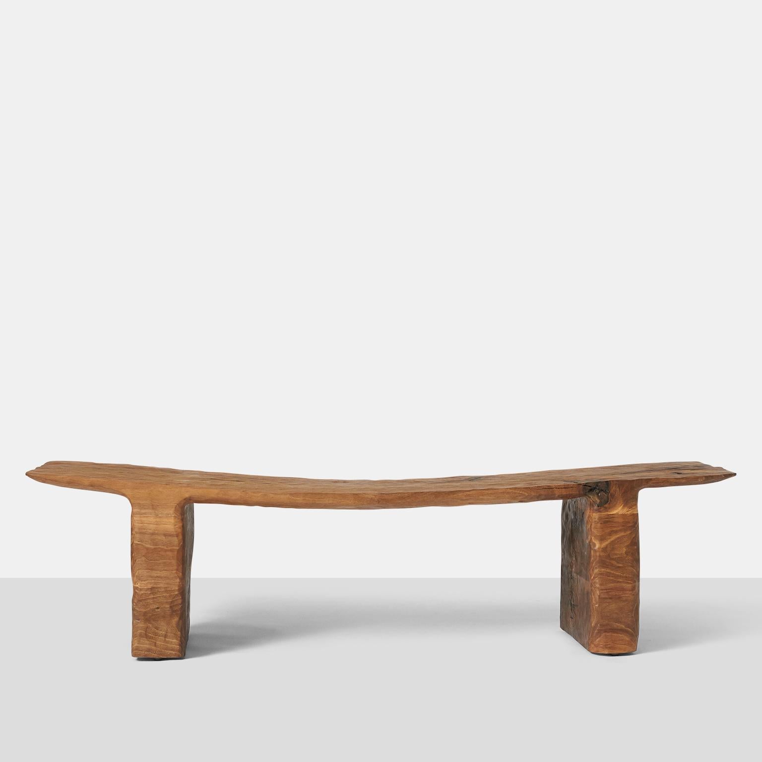 Organic Modern Kaspar Hamacher, Walnut Bench