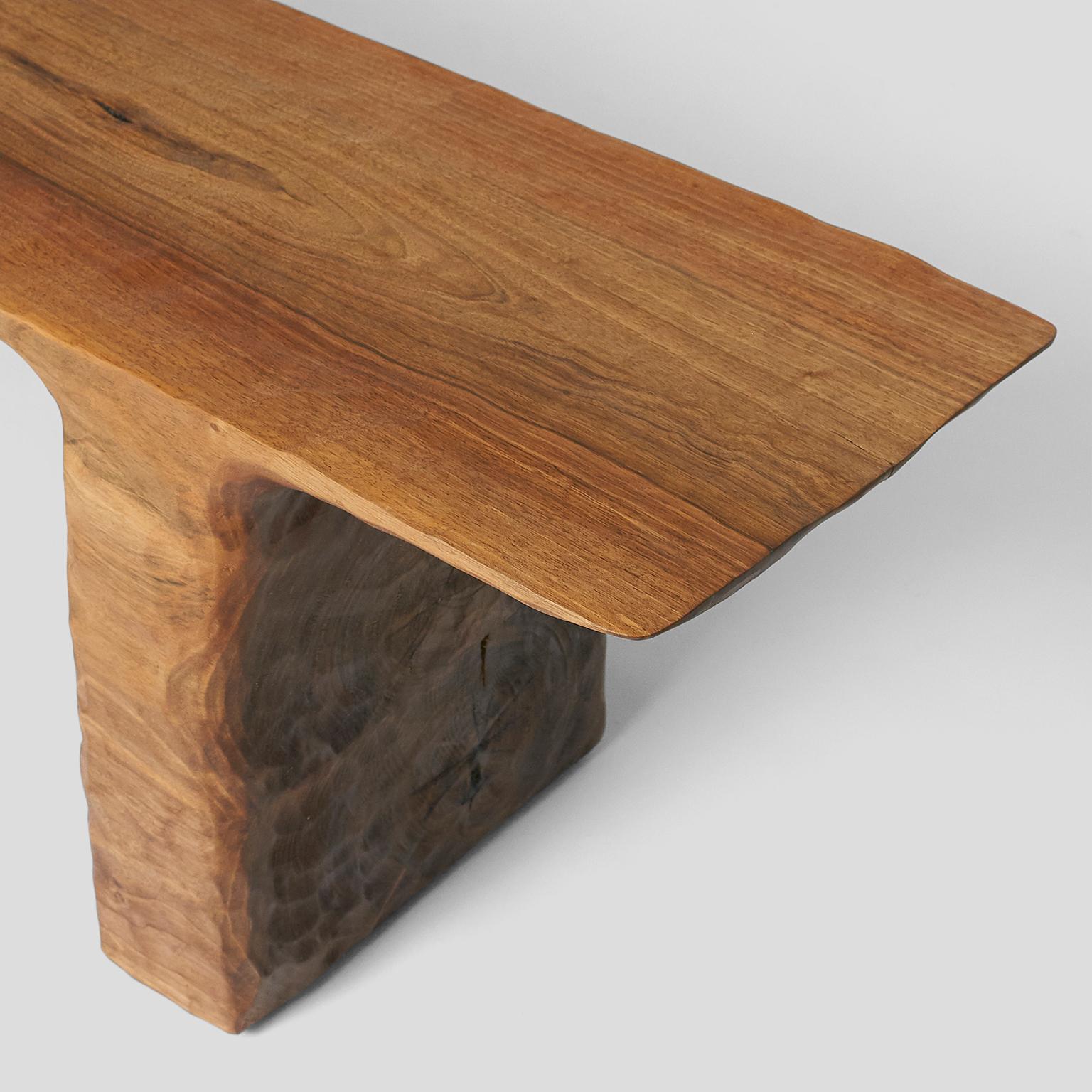 Contemporary Kaspar Hamacher, Walnut Bench