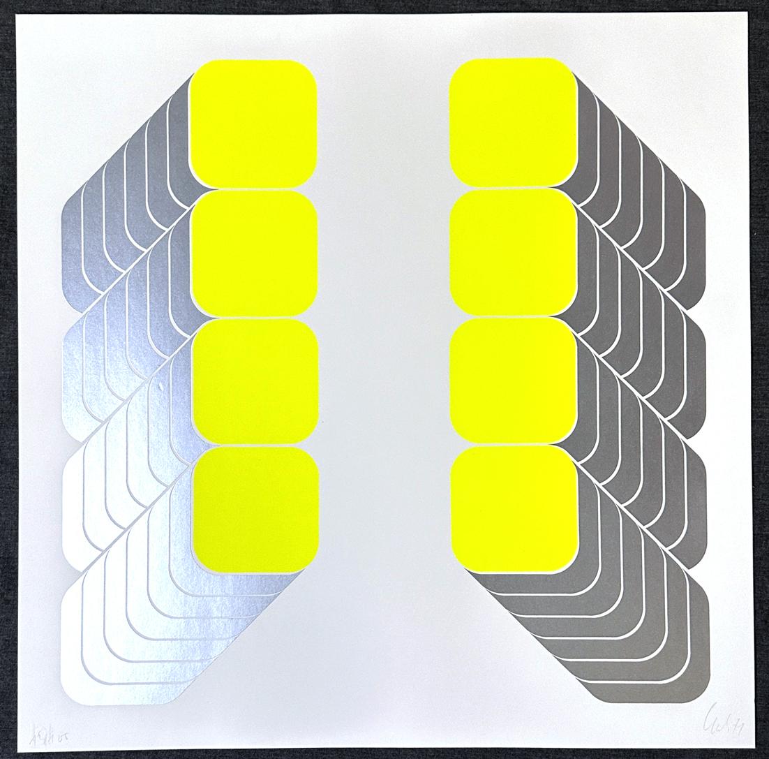 Kaspar Thomas Lenk Serie A B C 1971 Signierte Siebdrucke in limitierter Auflage im Angebot 12