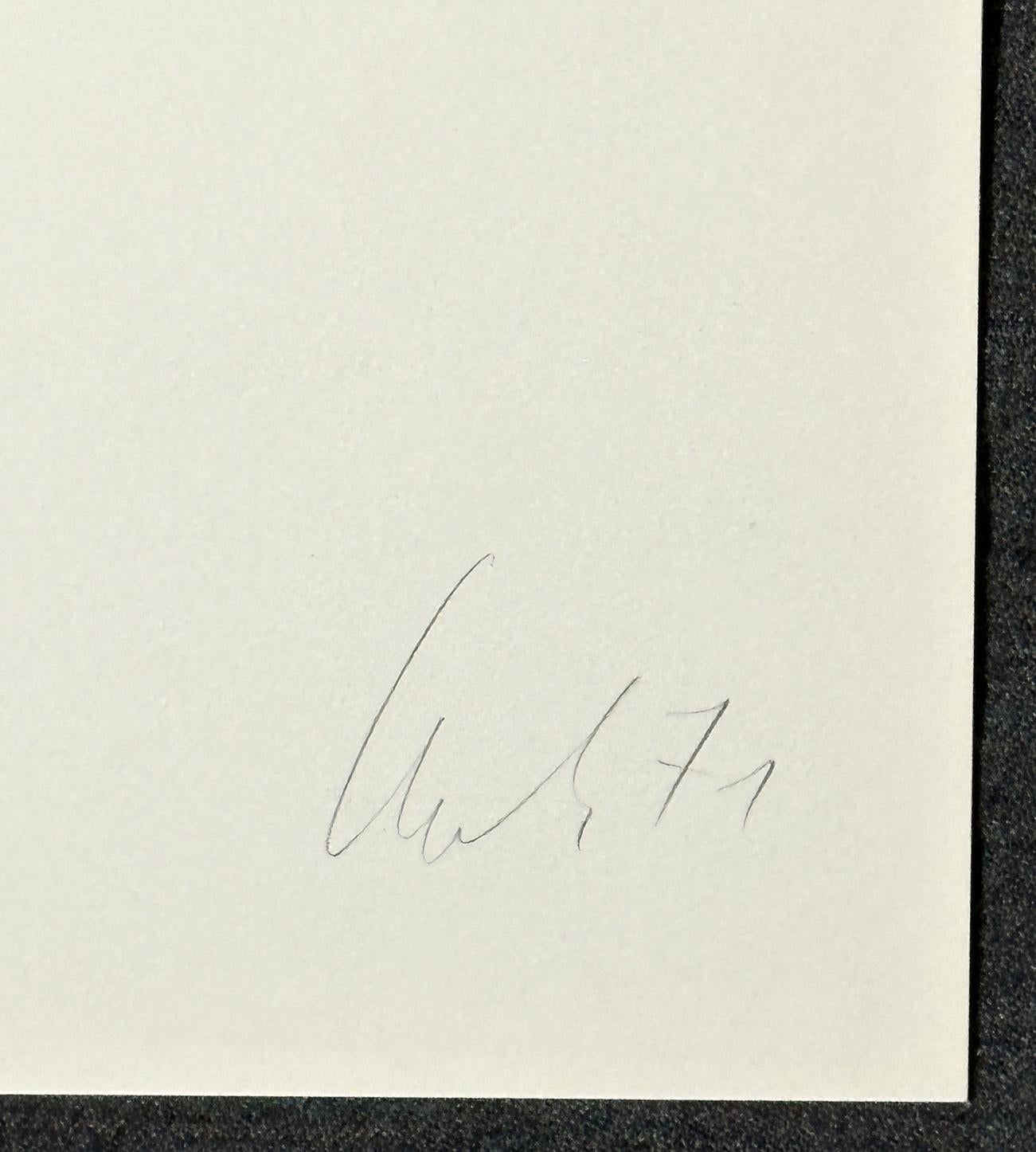 Kaspar Thomas Lenk Serie A B C 1971 Signierte Siebdrucke in limitierter Auflage im Angebot 6