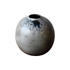 Kasper Würtz Huge One Off Stoneware Round Vase Black Glaze