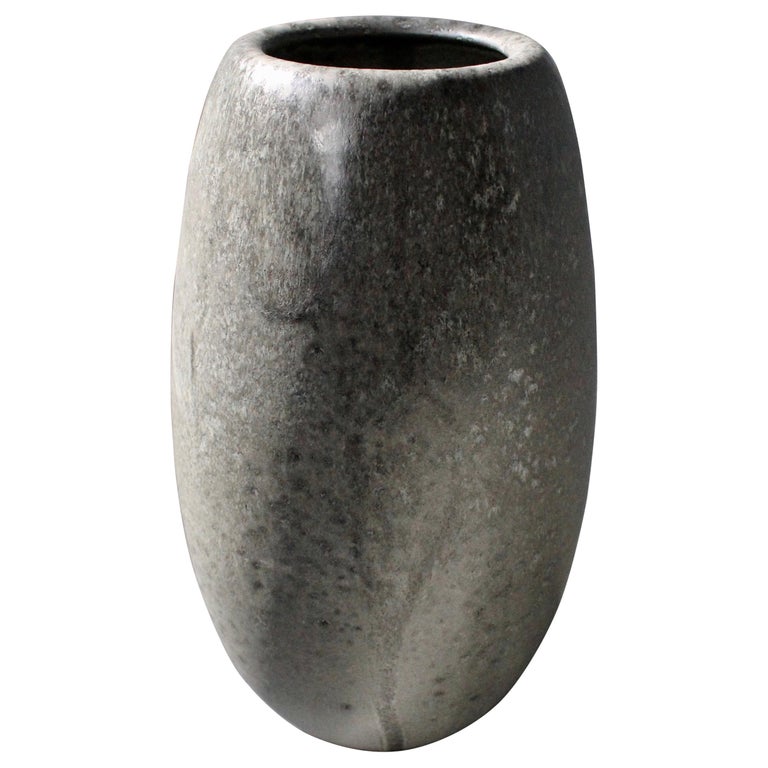 Kasper Würtz Large Ovoid Vase in Granite Glaze at 1stDibs