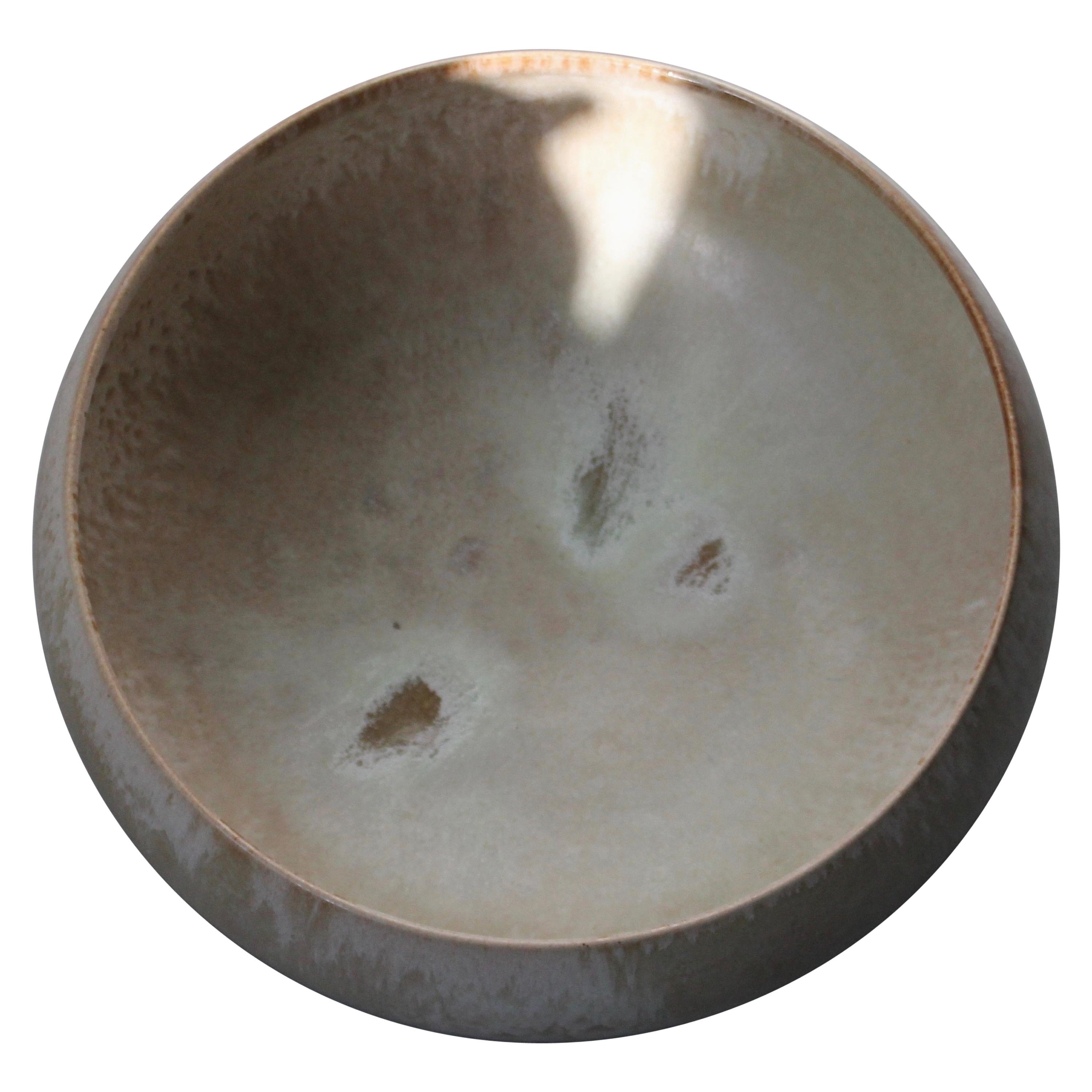 Kasper Würtz Large Shallow Art Bowl in Mellow Apricot Glaze