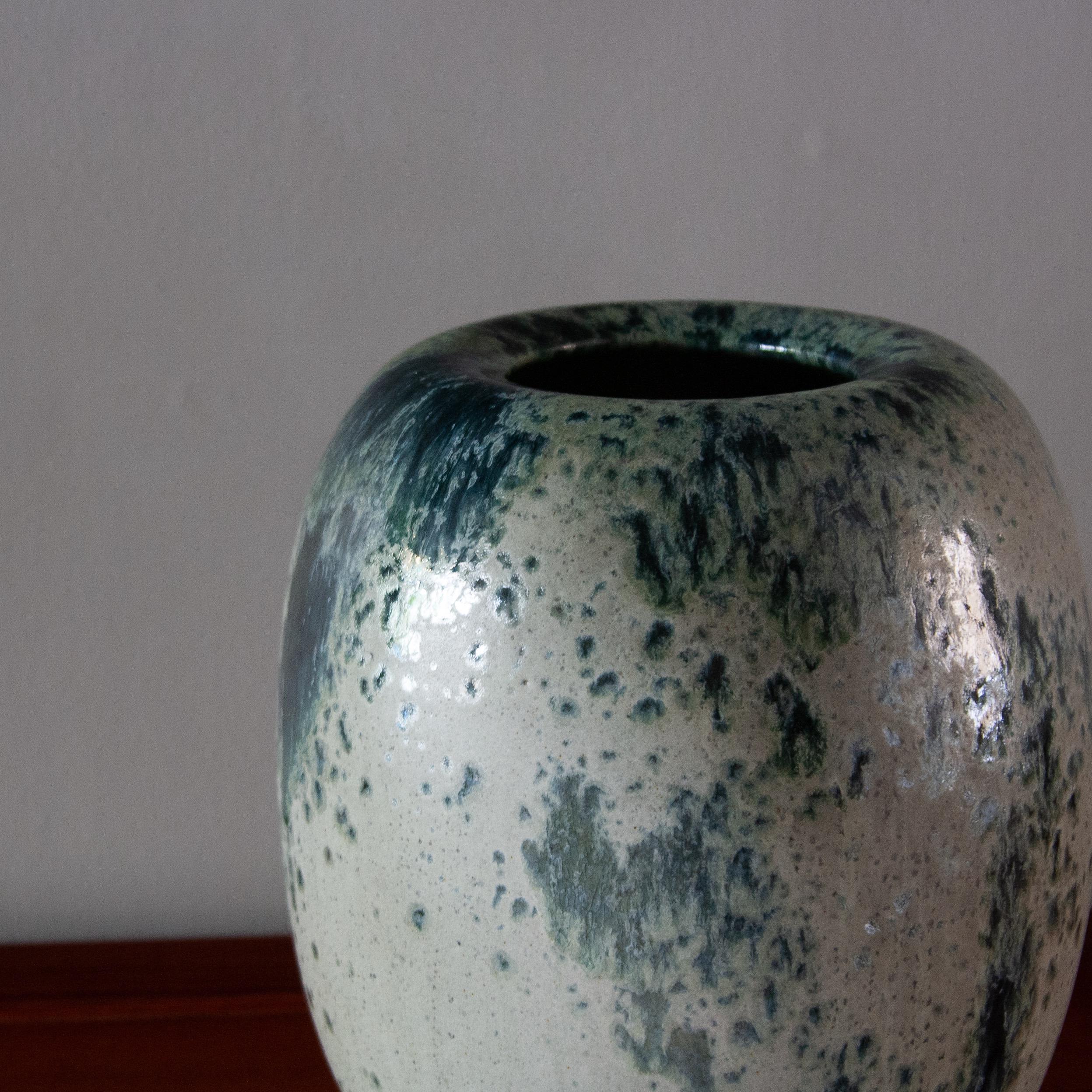 Scandinavian Modern Kasper Würtz One off Blue-Green Anenome Vase Large