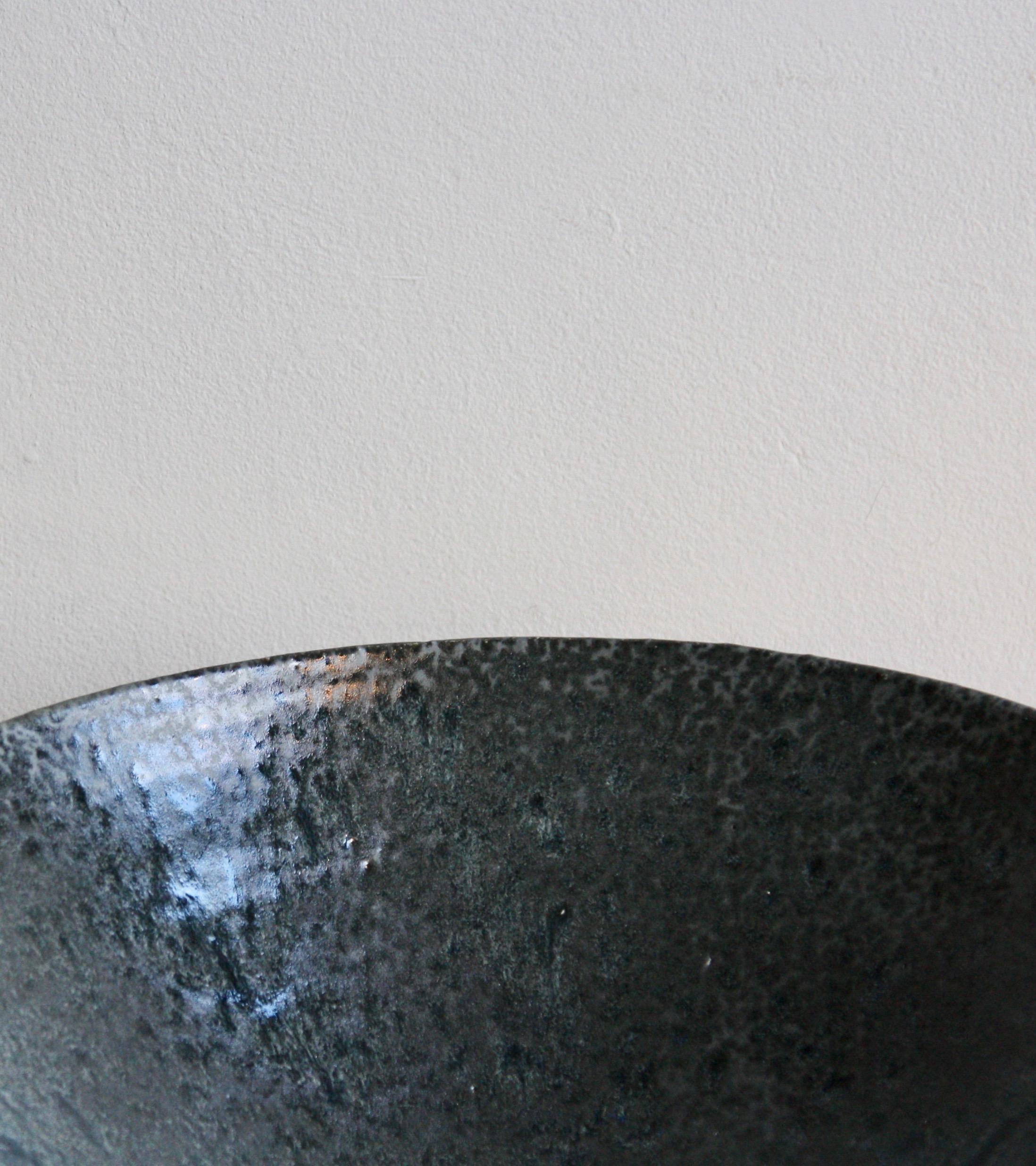 Kasper Würtz One Off Large Stoneware Bowl Black Glaze 1