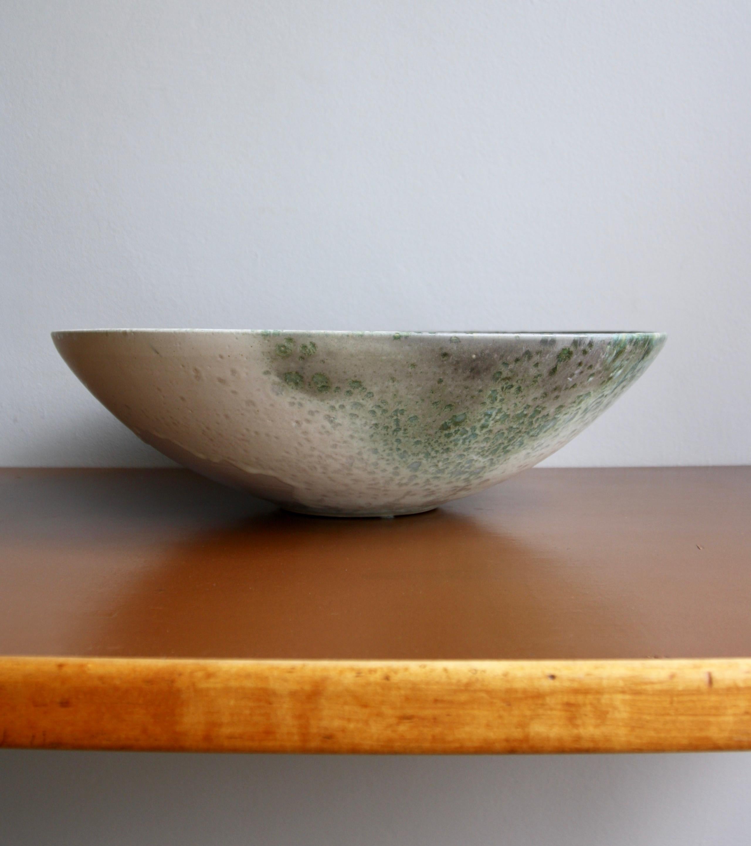Kasper Würtz One Off Massive Bowl Turquoise/Green/Ombre/Grey Glaze 2